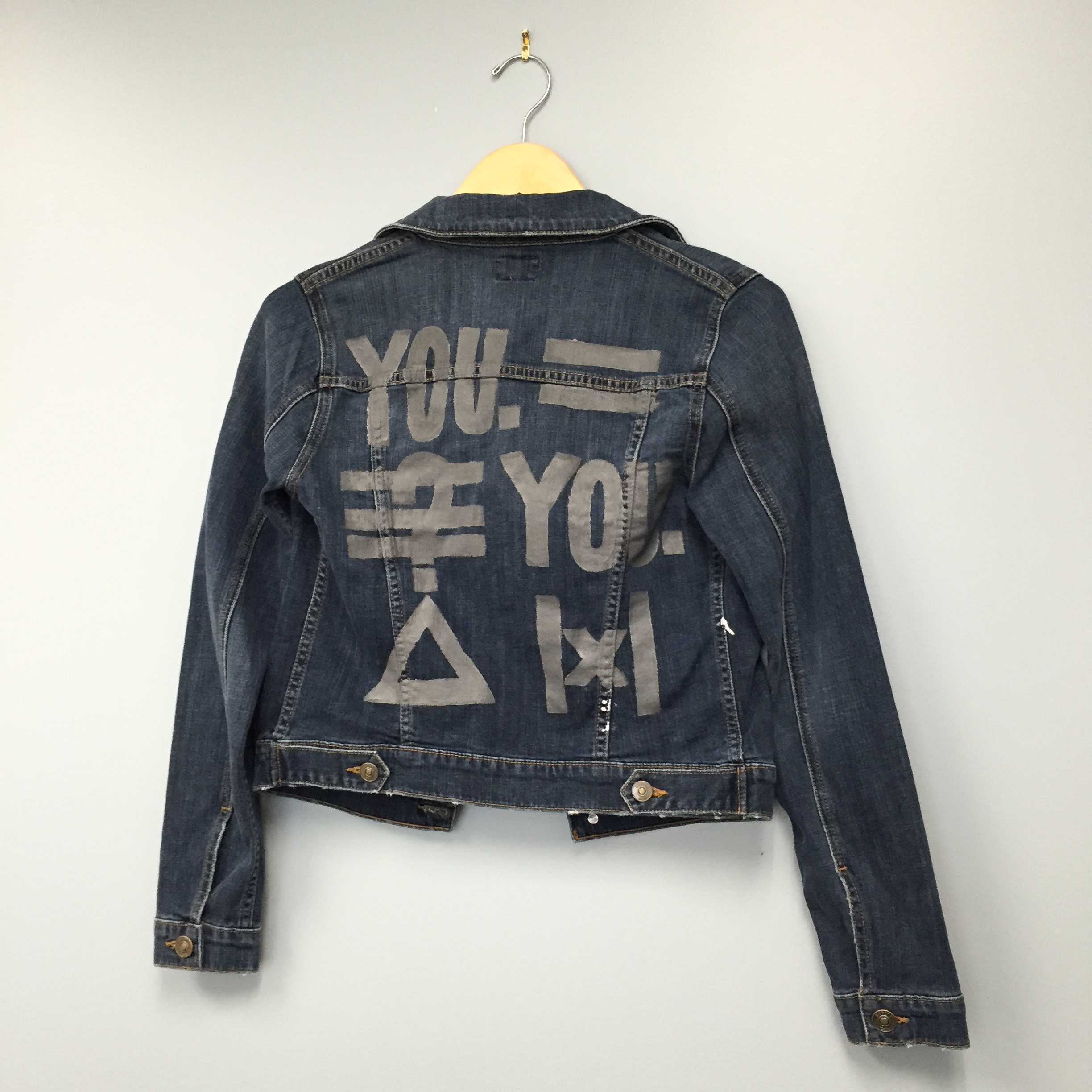 Tonia Calderon x P.S. Custom Hudson Denim Jacket "You = You" XSMALL | P.S. ARTS