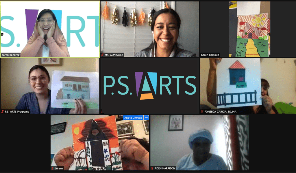 P.S. Arts distance learning with parents and family for Joyner Parent Engagement