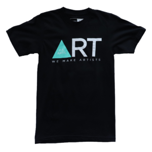 black triangle shirt - front