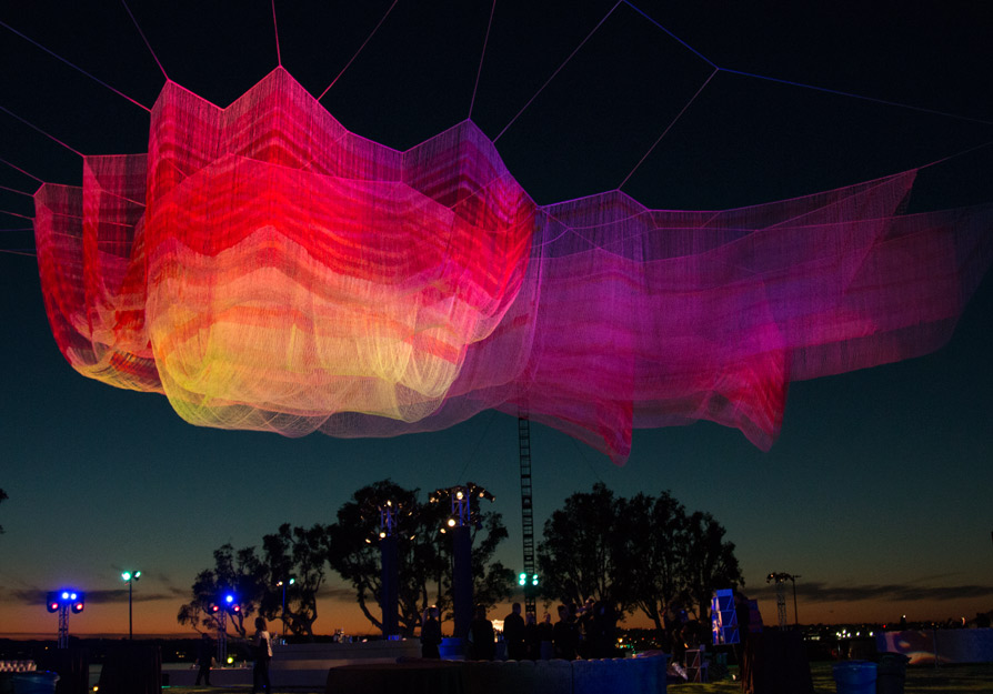 P.S. Arts Janet Echelman's art work is a visual art selection for this year's theme:The Light of Discovery