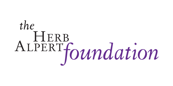 P.S. Arts The Herb Alpert Foundation logo: Black serif text spelling The Herb Alpert and purple serif text spelling out Foundation